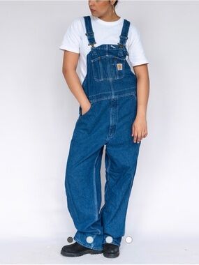 GREAT CONDITION - Carhartt Denim Work Overalls - Indigo Blue